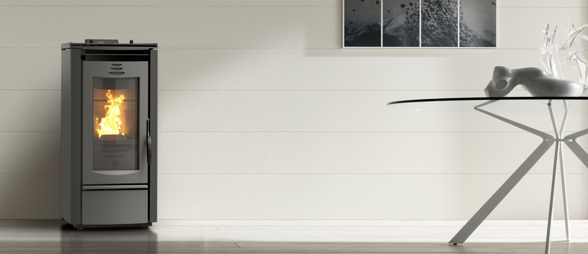 5000 TCOM - kamna na pelety s rozvodem vzduchu