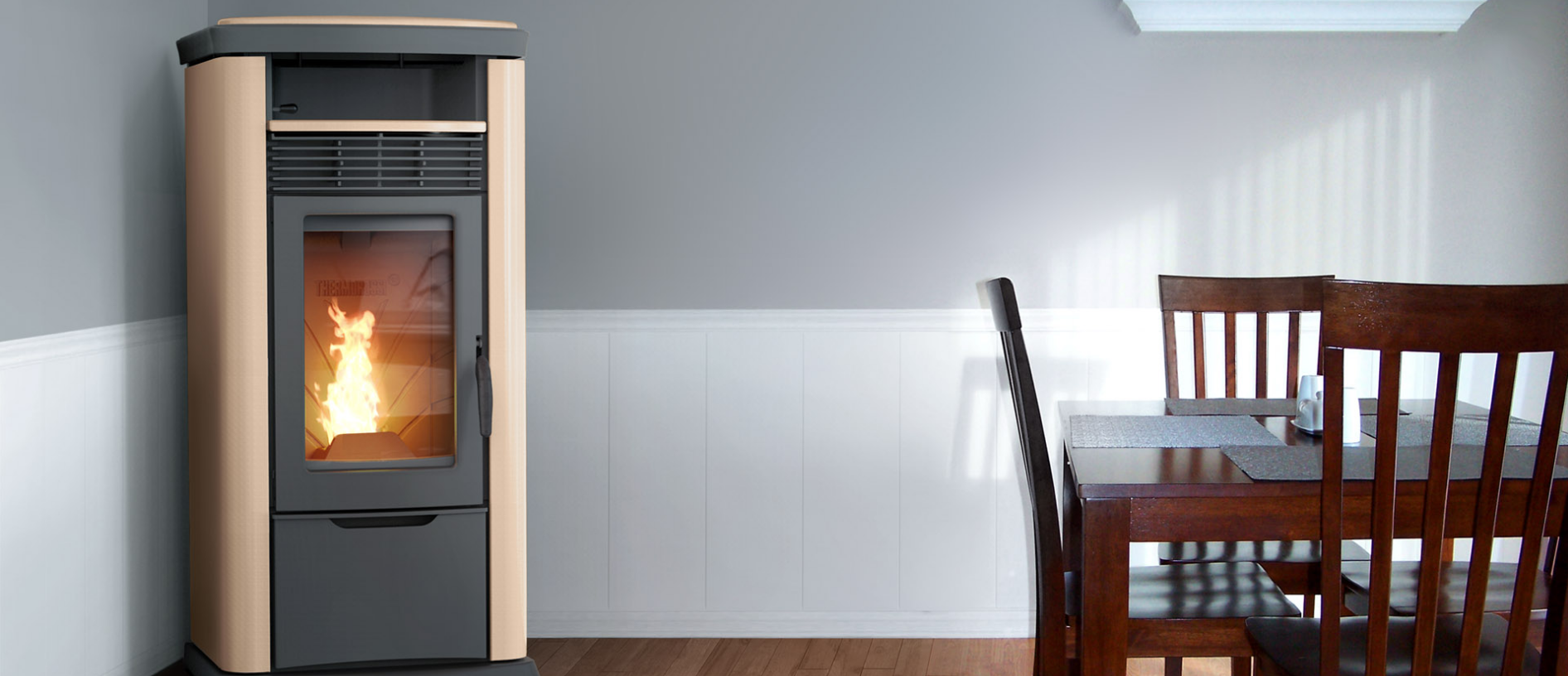 7000 TCOM - kamna na pelety s rozvodem vzduchu