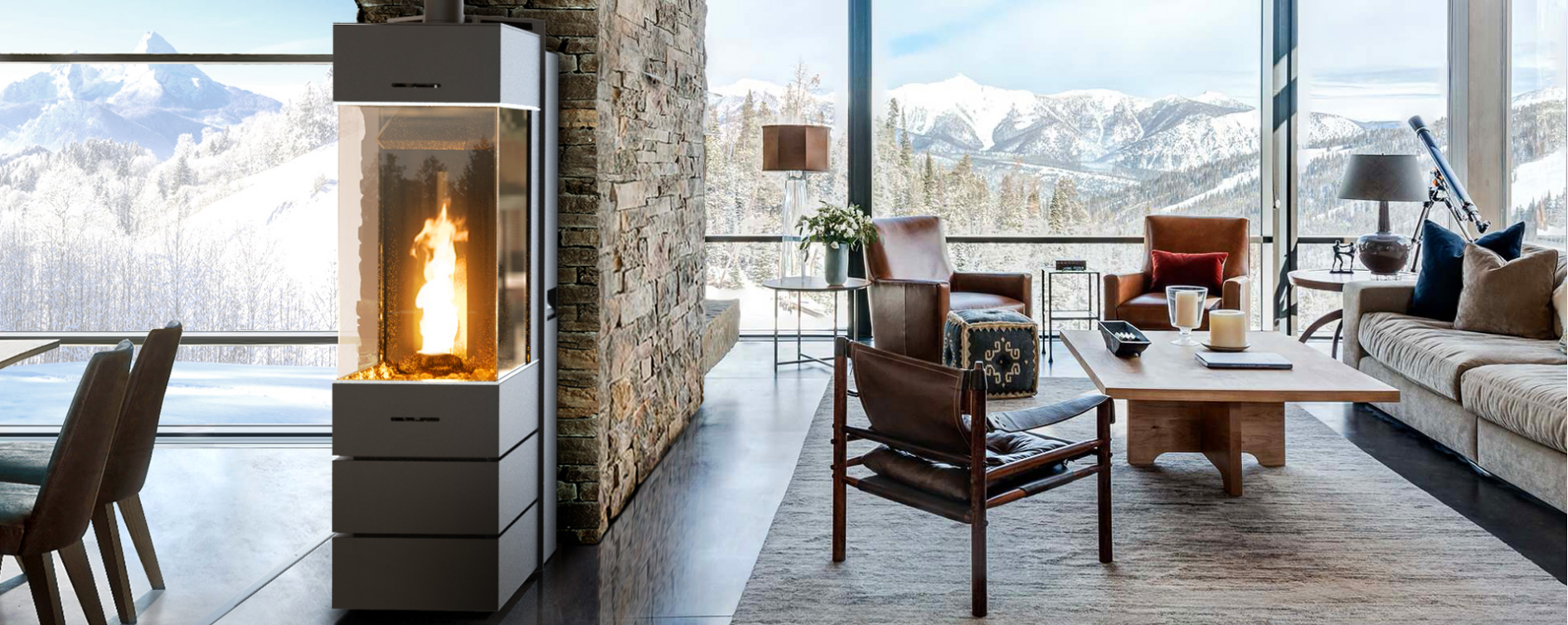 BELLAVISTA SQUARE  - horkovzdušné kamna na pelety