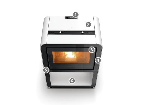 CUBA 10 - kamna na pelety s rozvodem vzduchu