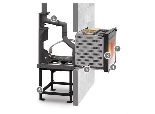 INSERT LINE IDRA krbová vložka na pelety s výměníkem