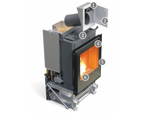 INSERT IDRA MAXI krbová vložka na pelety s výměníkem