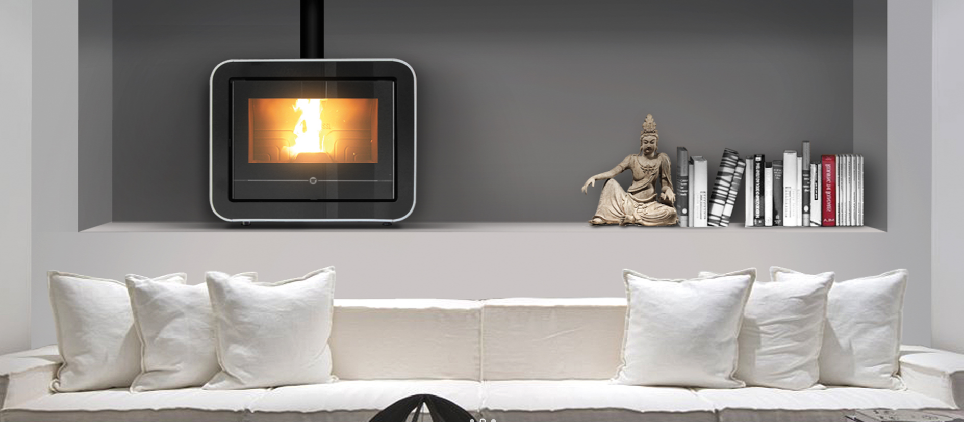 SCUBA - kamna na pelety s rozvodem vzduchu