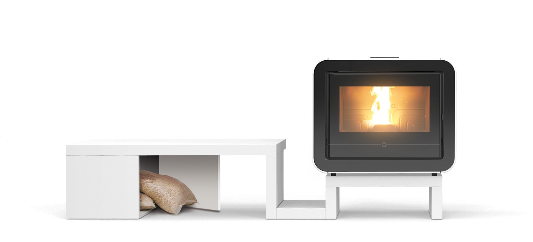 SCUBA - kamna na pelety s rozvodem vzduchu