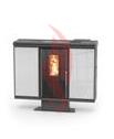 SLIM TCOM - kamna na pelety s rozvodem vzduchu