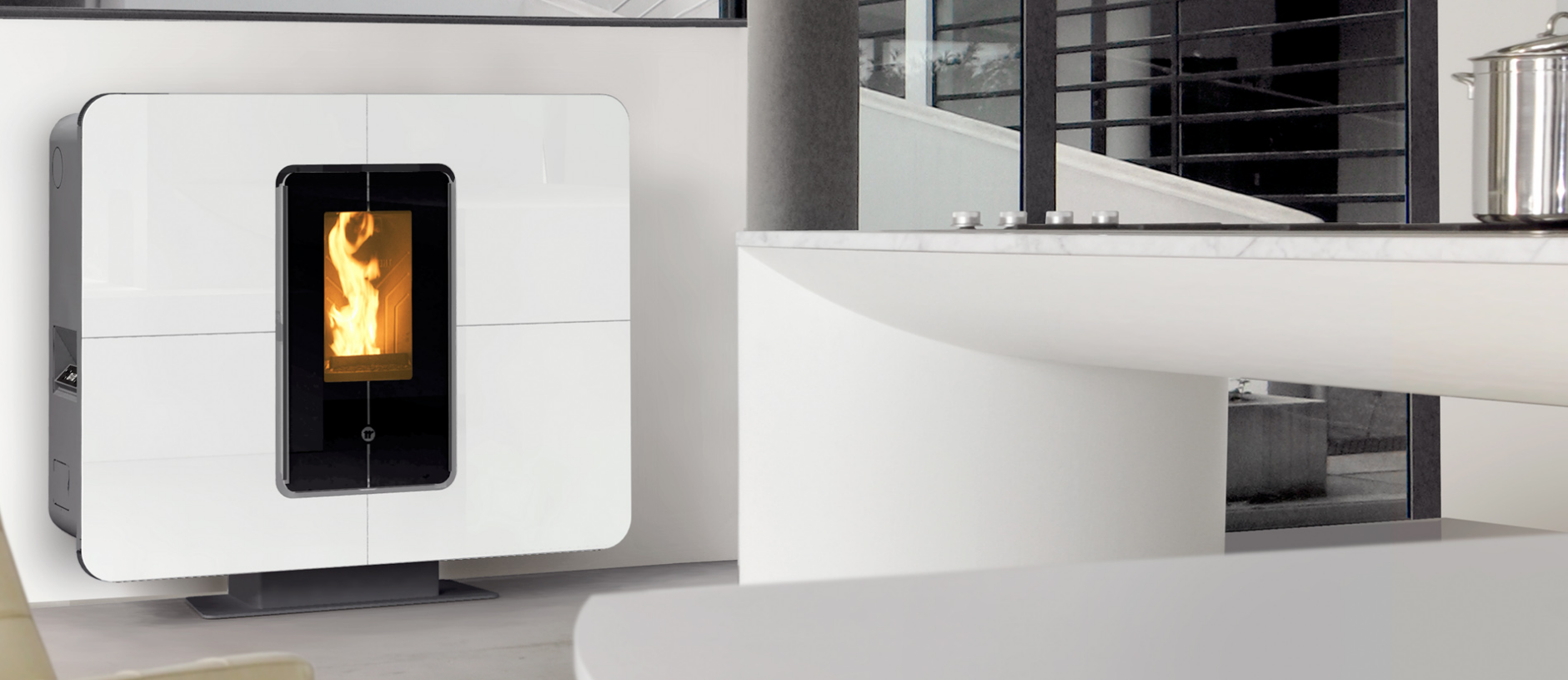 SLIMQUADRO 11 - kamna na pelety