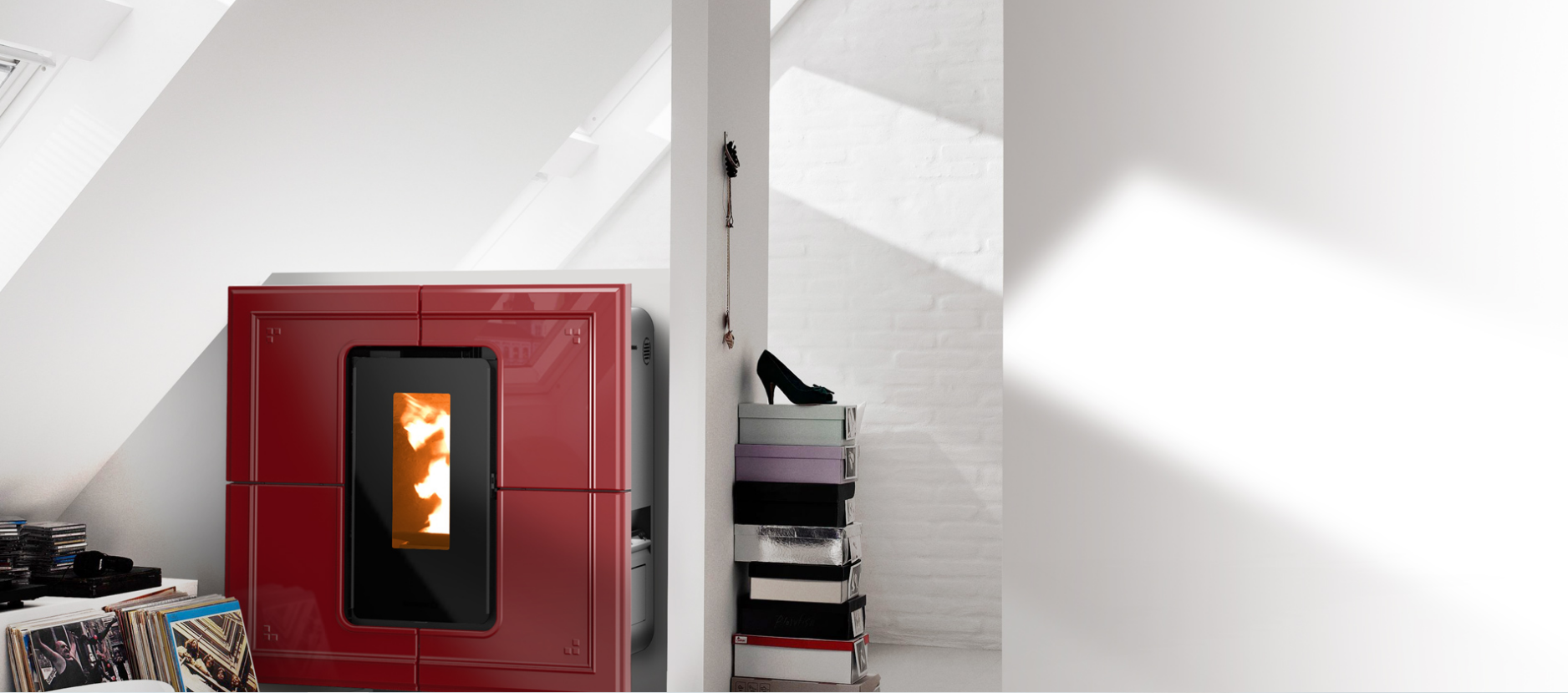 SLIMQUADRO 9 - kamna na pelety