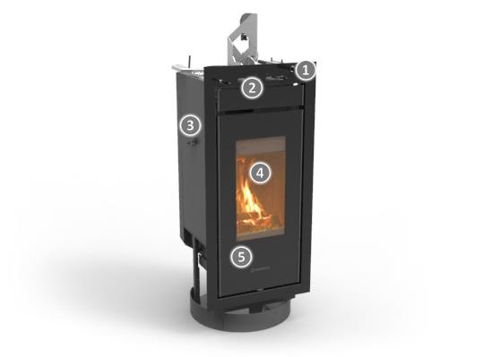 VERTICAL LINE HP krbová vložka na kusové dřevo