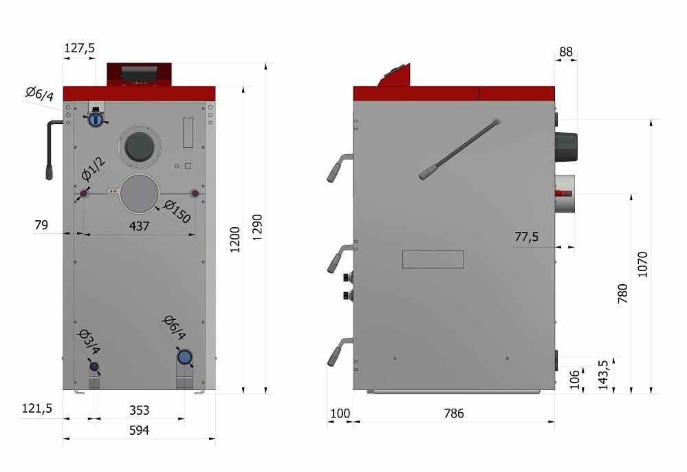 Zplyňovací kotel LEMUR 14 - 25 kW