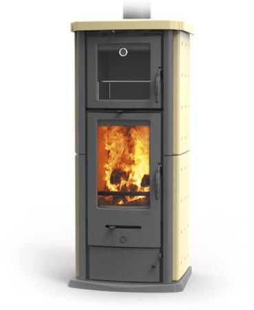 860 easy, OV, PU - kamna na dřevo s troubou