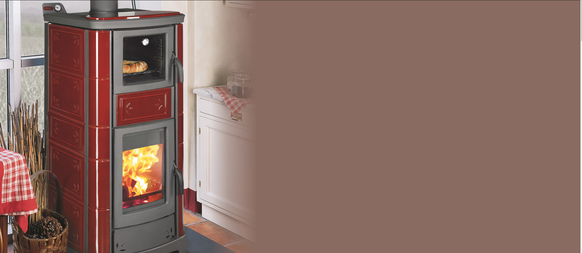 ARDHEA F - kamna na dřevo s troubou