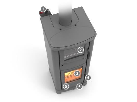 ARDHEA F - kamna na dřevo s troubou