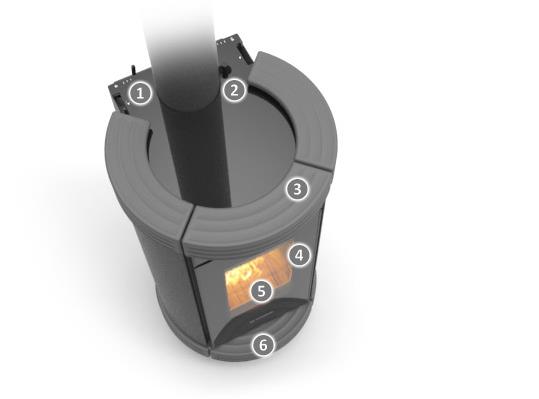 DORICA WOOD HP - kamna na dřevo