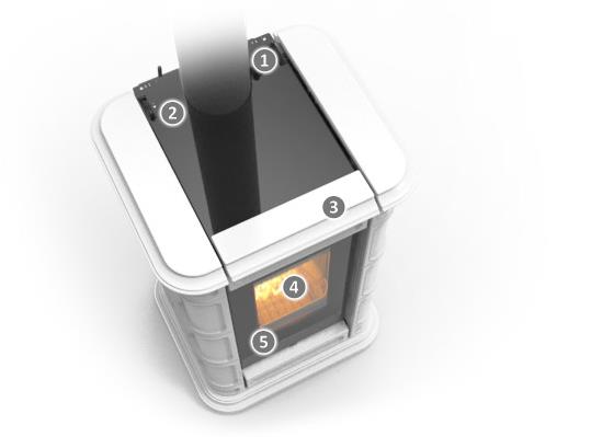 SAINT MORITZ WOOD - kamna na dřevo