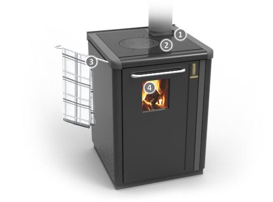 BOSKY 25  - sporák na dřevo