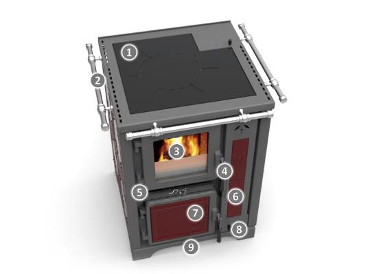 BOSKY CHEF  - sporák na dřevo