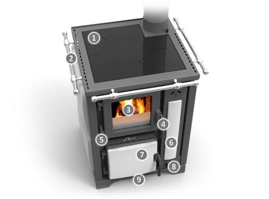 BOSKY CHEF  - sporák na dřevo