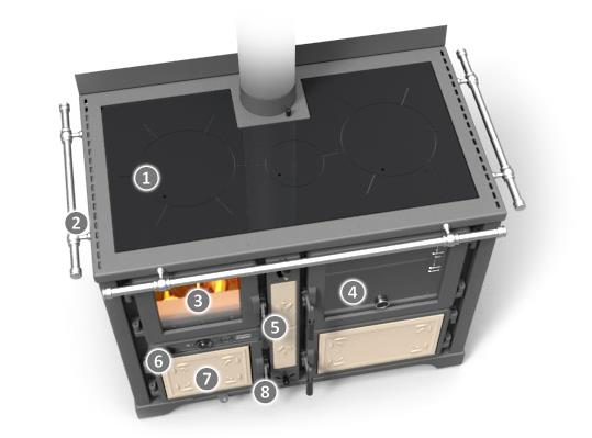 BOSKY COUNTRY F 30 - sporák na dřevo