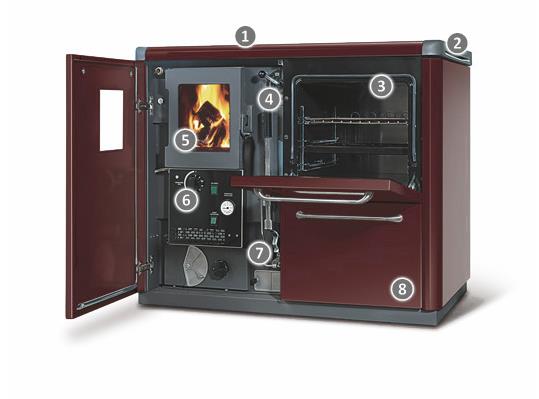 BOSKY F 25  - sporák na dřevo