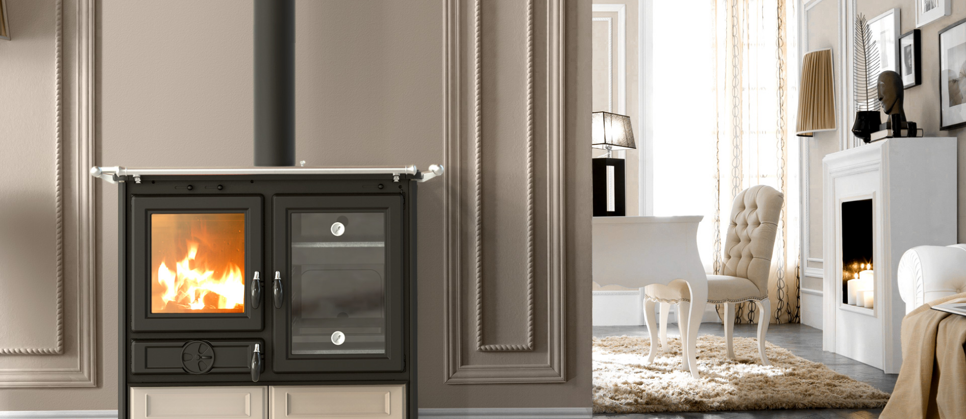 MARGHERITA  - litinový sporák na dřevo s troubou