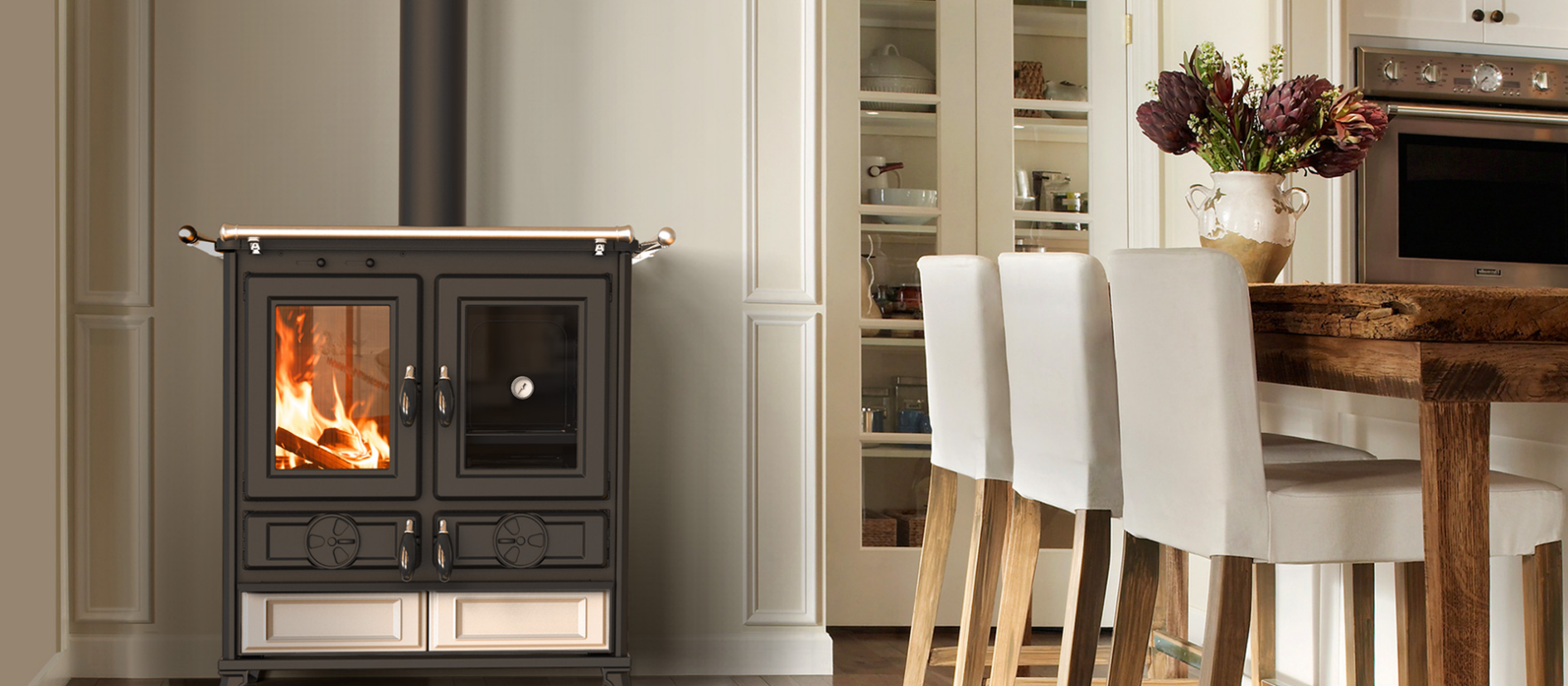 VIOLETTA - litinový sporák na dřevo s troubou